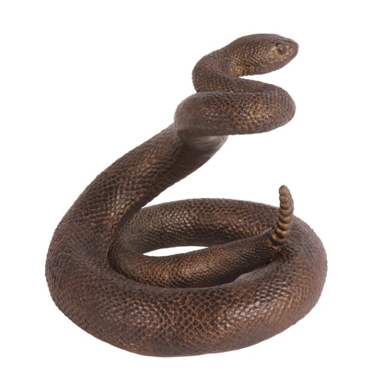 Statue de serpent - brun - 21 cm