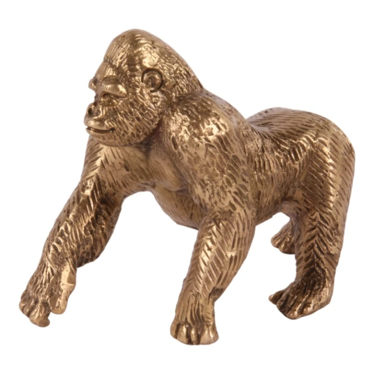 Statue de gorille - laiton - 11,5 cm