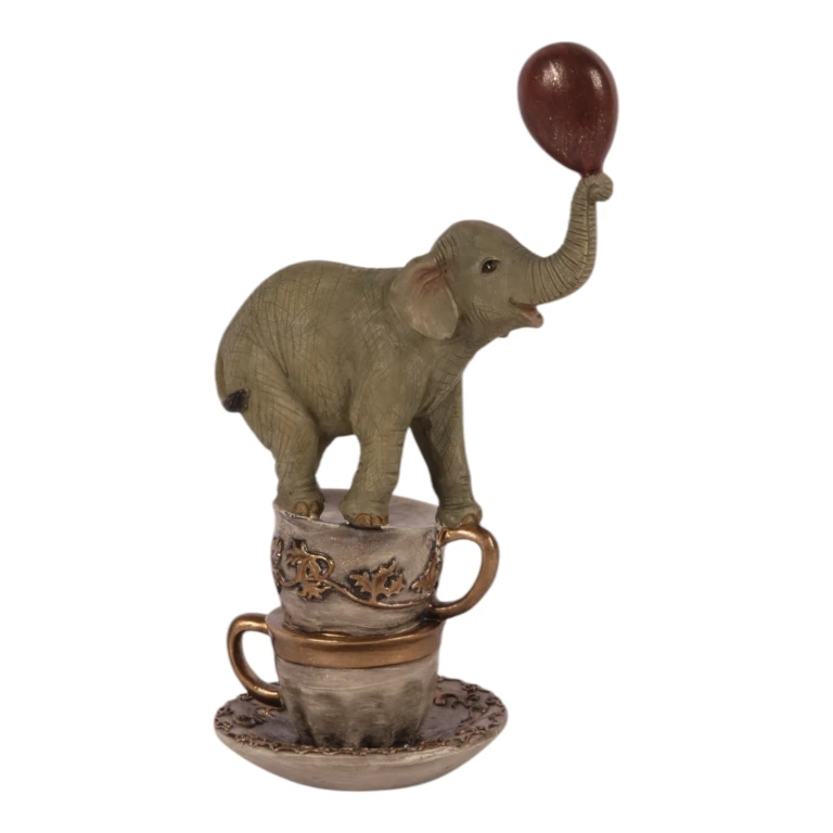 Petite statue d'éléphant - brun - 20 cm