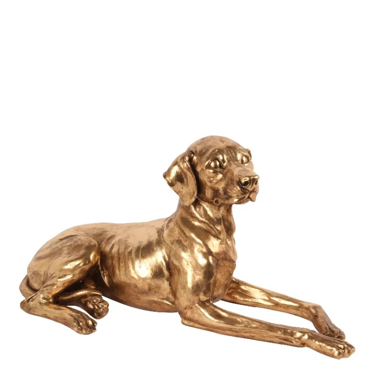 Statue de chien - or - 75 cm