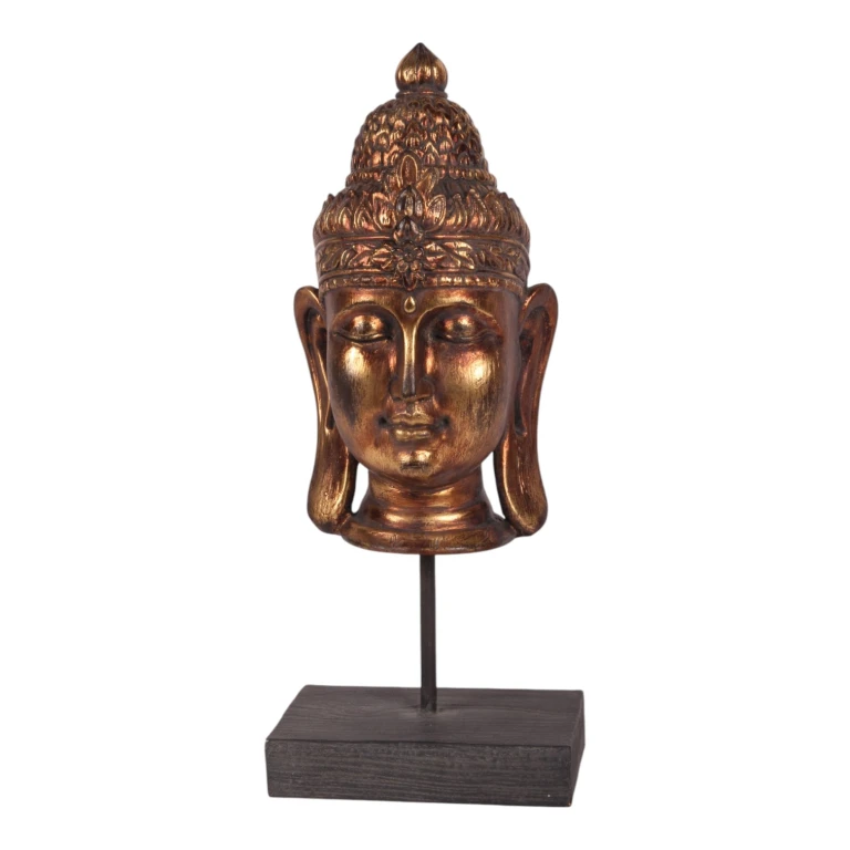 Buste Bouddha - or - 36,5 cm