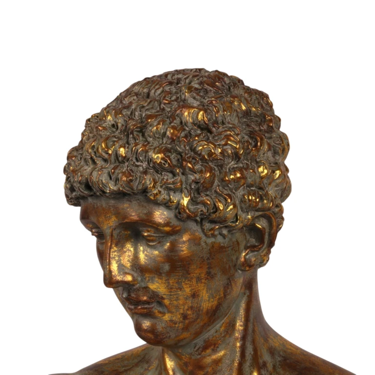 Buste sur socle - or - 53 cm