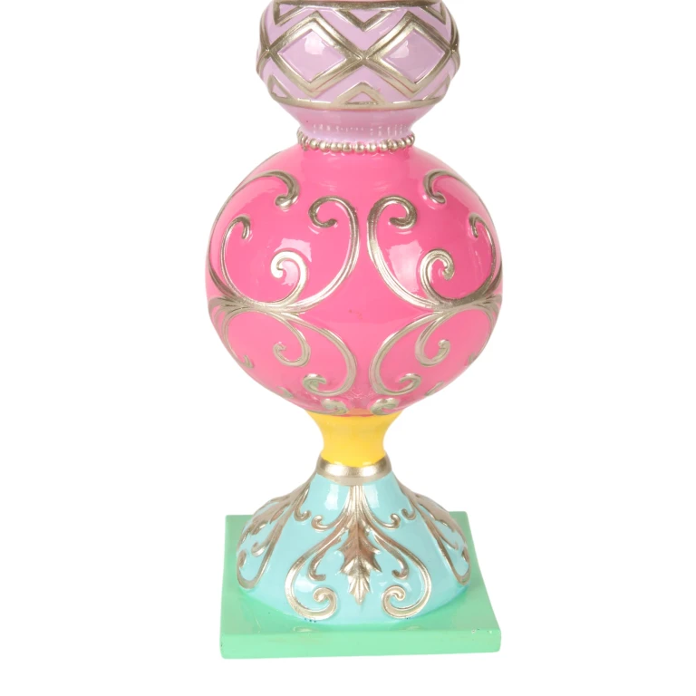 Mini sapin de Noël - rose - 38,5 cm - résine synthétique