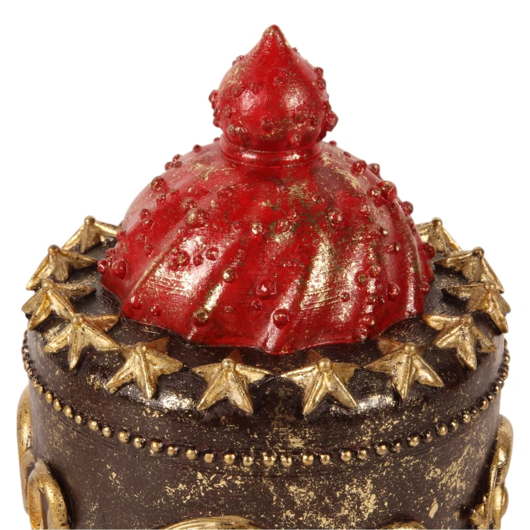 Gâteau décoratif - brun - 23 cm - résine synthétique