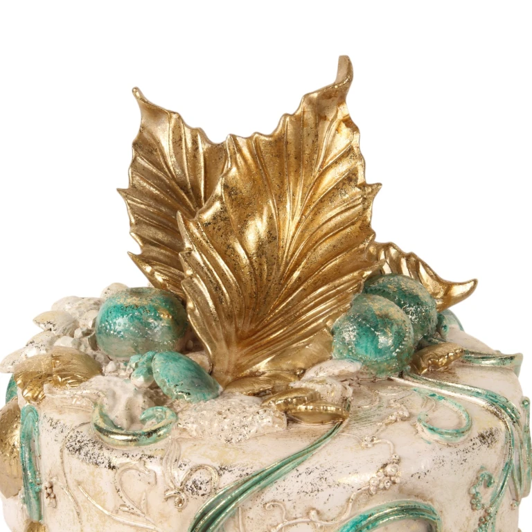 Gâteau décoratif - bleu - 31 cm - résine synthétique