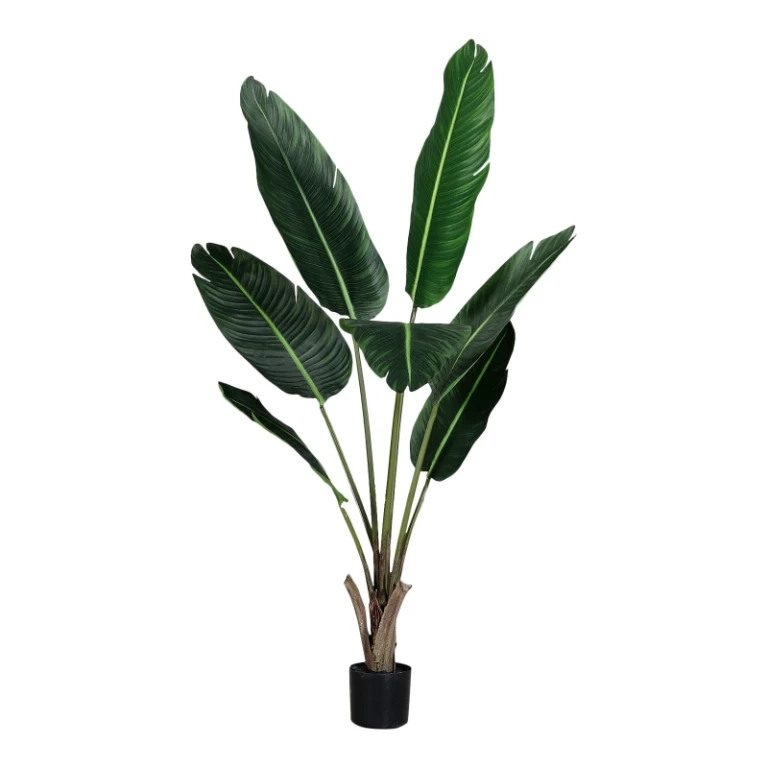 Plante artificielle Strelitzia - verte - 135 cm - 1 pièce