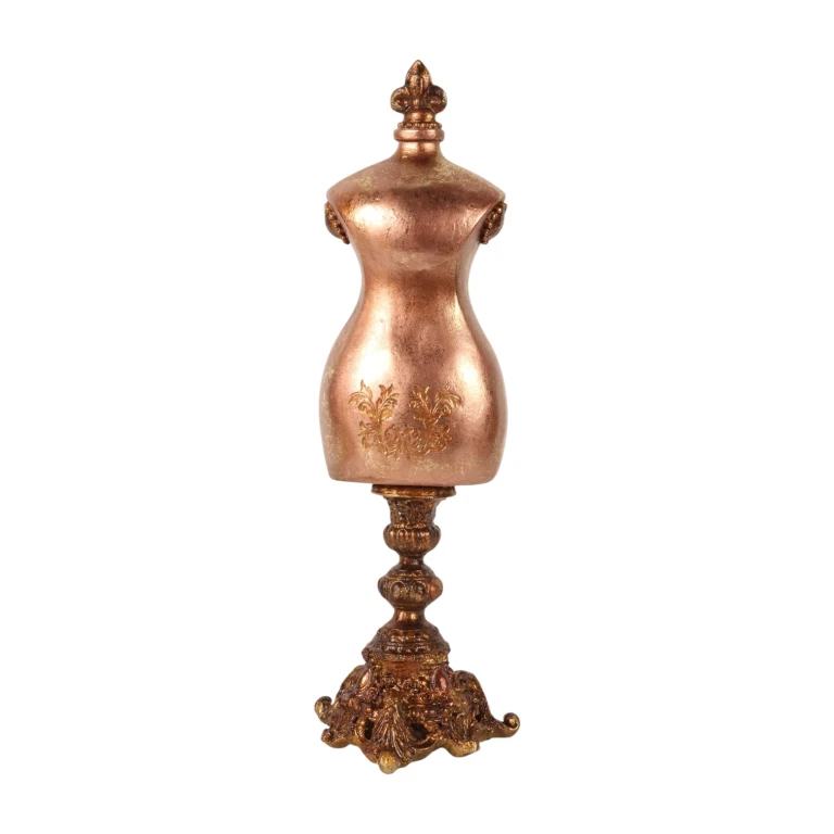 Buste mannequin torse - doré - 41 cm - 1 pièce