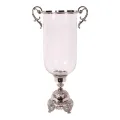 Windlicht Assiya 59,5 cm - Zilver - Koper / Glas
