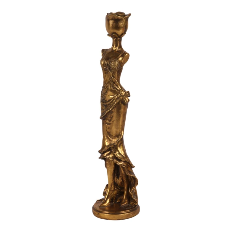 Chandelier Femme - 40,5 cm - or - résine synthétique