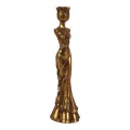 Candélabre Femme - 39,5 cm - or - résine synthétique