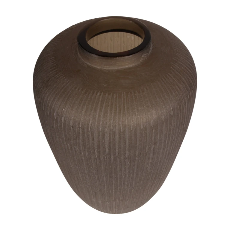 Vase Savanna - 49 cm - brun - verre