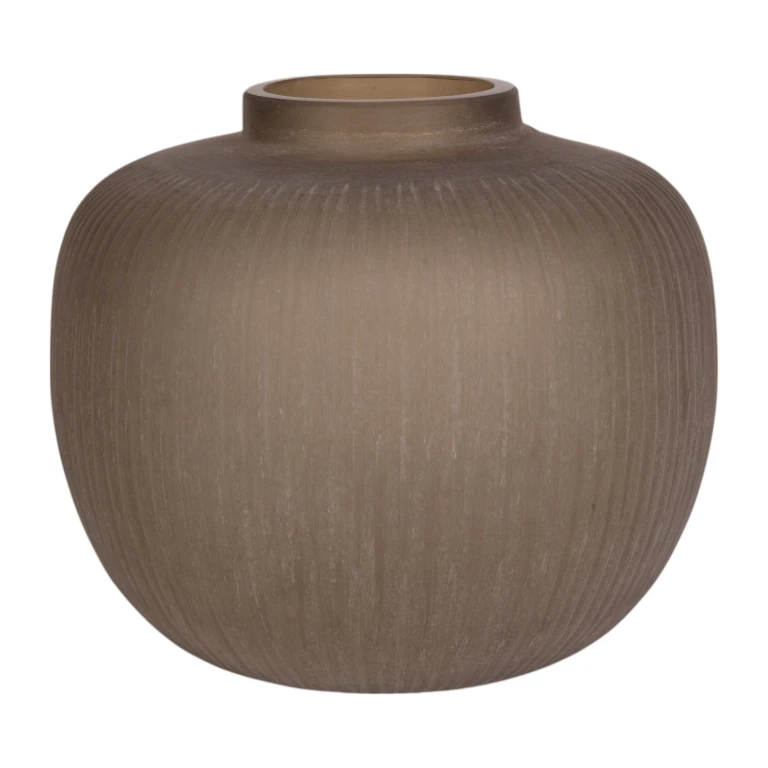 Vase Evelyn - 30 cm - brun - verre