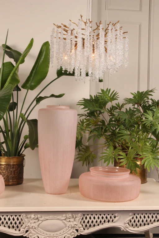Vase Clay - 72 cm - rose - verre