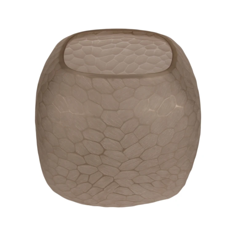 Vase Pebble S - 22 cm - brun - verre