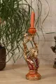 Kandelaar Leeuw 31 cm - Goud - Resin