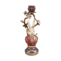 Bougeoir Lapin - 30,5 cm - multicolore - résine artistique
