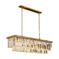 Suspension Hilton - or - verre - 125 cm