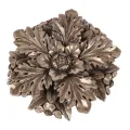 Ornement mural Fleur - argent - 25,5 cm - résine synthétique