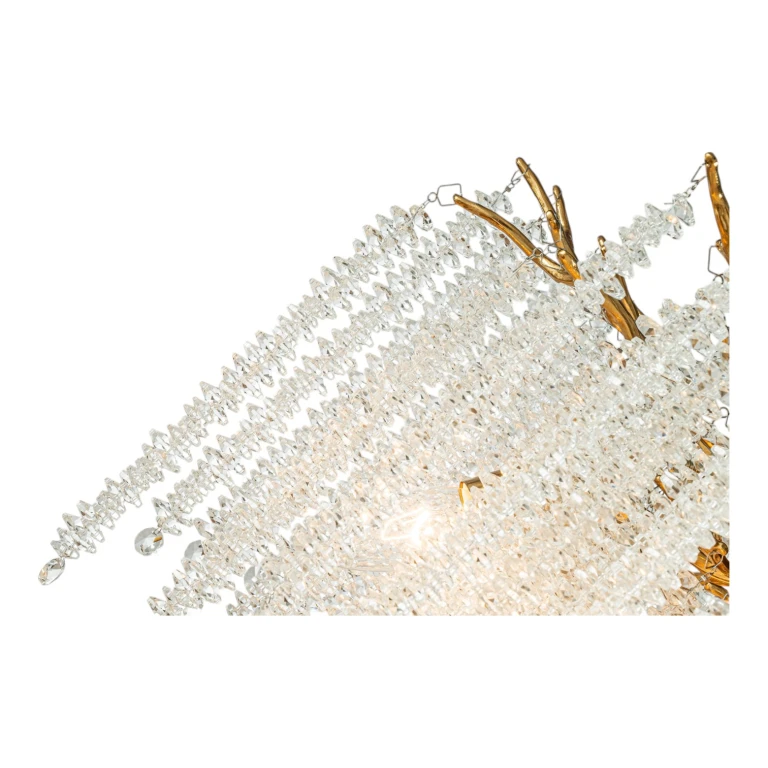 Suspension style néerlandaise Waterfall - 45 cm - or - verre