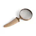 Loupe en forme d'os - laiton - doré - 19 cm - 1 pièce