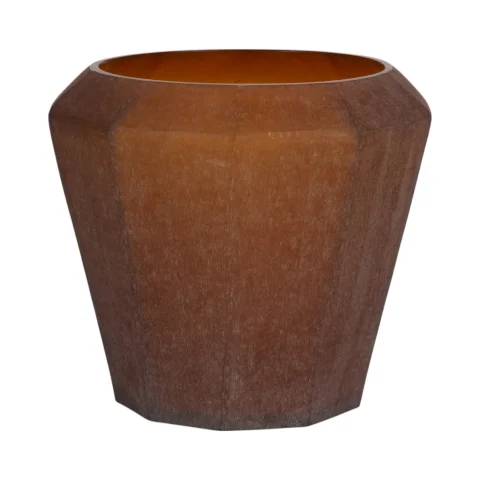 Vaas Diamond - 23 cm - amber - glas