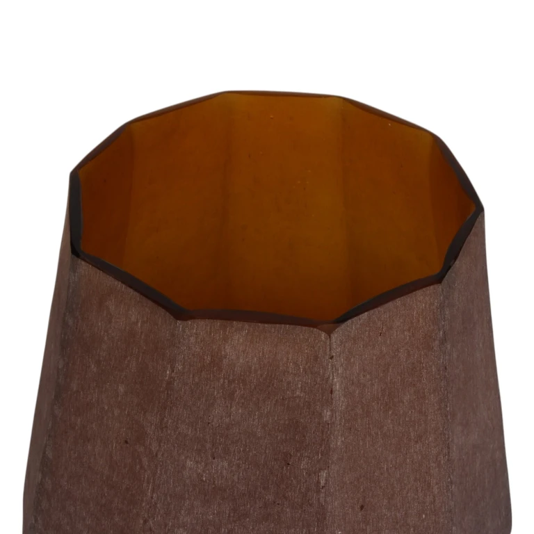 Vase Diamond - 29 cm - ambre - verre