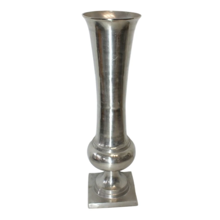 Vase - 123 cm - argent - aluminium