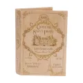 Boîte de rangement en forme de livre - 20 cm - vert - simili cuir