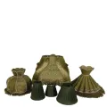 Lampenkap Victorian Rechthoek - 40 cm - Groen - Stof