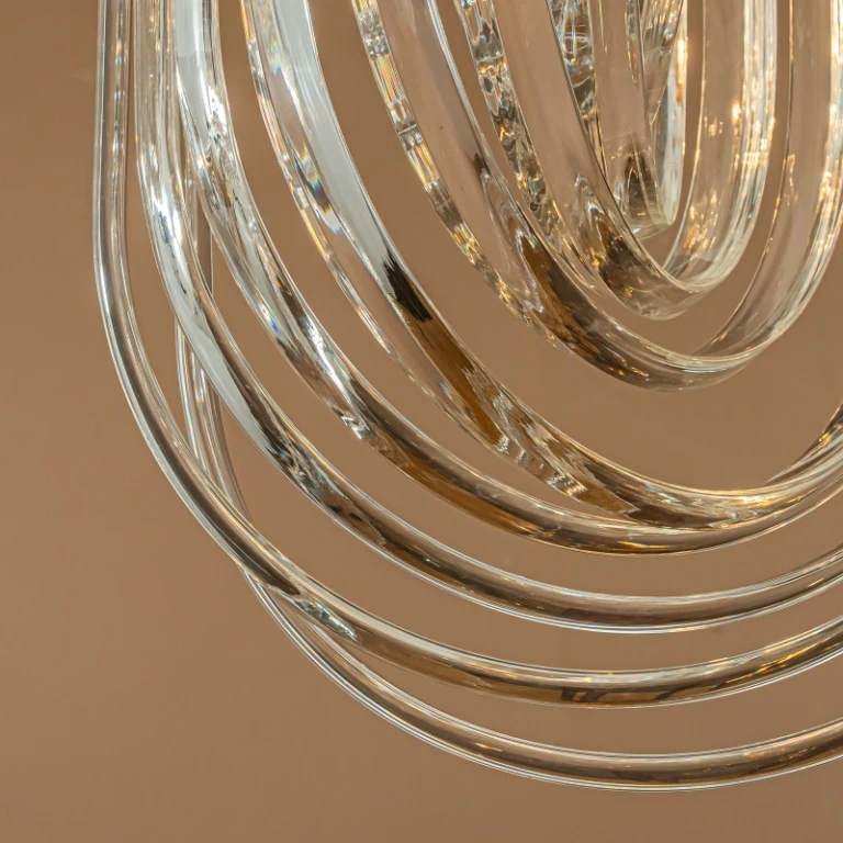 Suspension style néerlandaise Chelsea - 61 cm - or - fer et verre