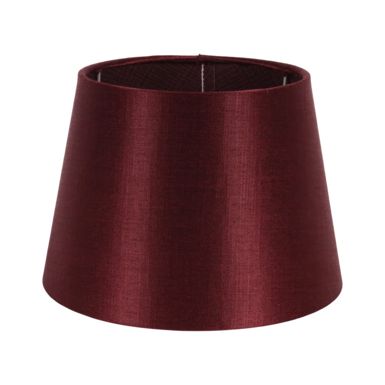 Abat-jour - Rond - 20 cm - Rouge - Tissu